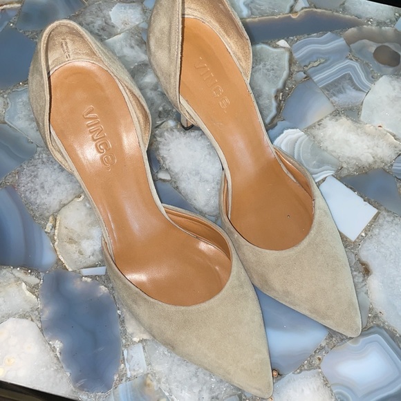 Suede Vince Heels - Beautiful! Sz 37.5 - Picture 5 of 8